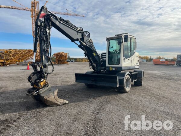 Terex TW85 Hjulgrävare men Engcon Tiltrotator