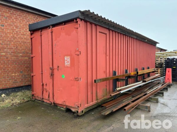 Container med el, belysning & hyllor