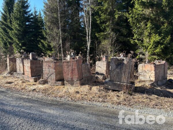 Parti med betongplintar  Parti med betongplintar