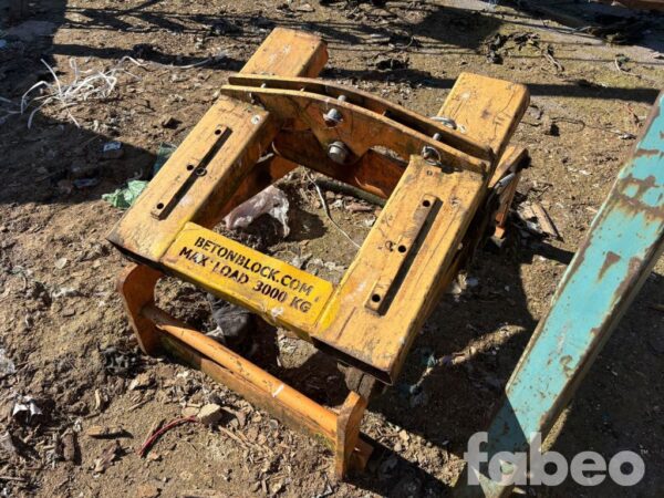 Betongblocksklämma – 3 000 kg