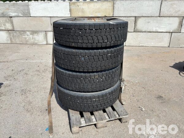 Nokian 295/80 R22.5 Lastbilshjul – 4 st kompletta hjul