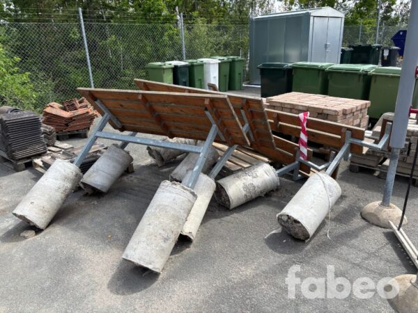 Bord och bänkar för platsgjutning Bord och bänkar för platsgjutning