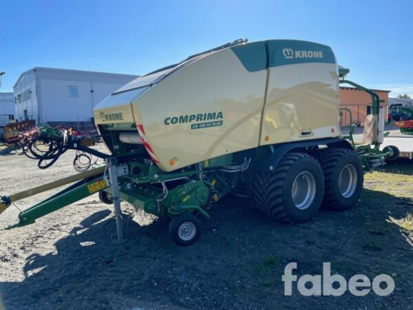 Krone Comprima CV 150 XC Plus Rundbalspress med inplastare i nyskick